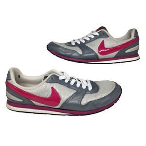 Nike Shoes Womens 9 Gray Hot Pink Low Top Tennis Sneakers Running Comfy 2012
